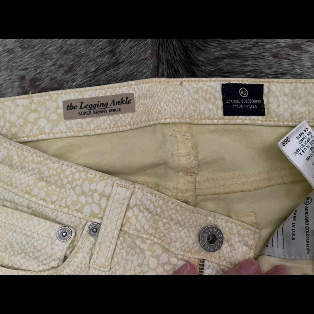 Ag Python Print Yellow Jean - image 2